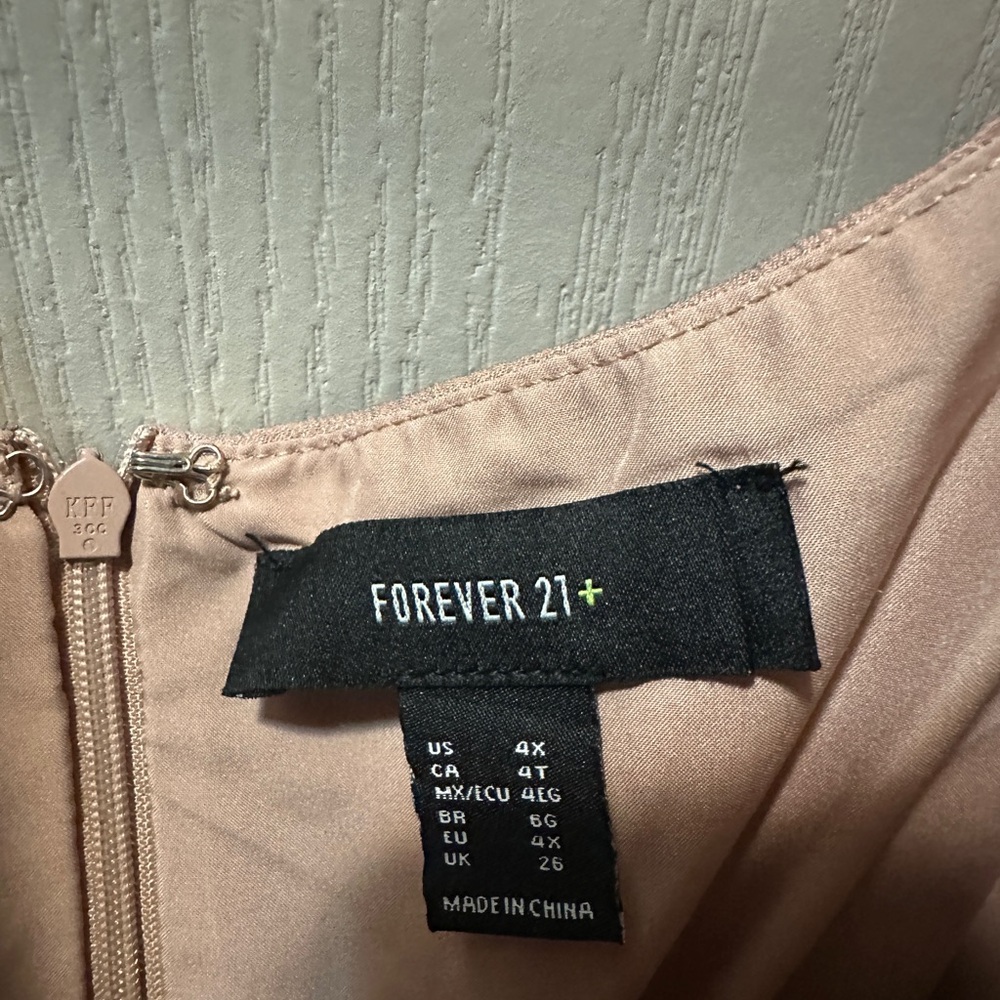Forever 21+ Blush Pink Satin Dress - Picture 3 of 4